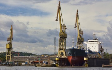 Image of a Polish shipyard