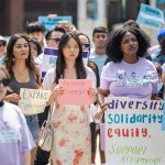 Rally Held At Harvard University In Support Of Affirmative Action After Supreme Court Ruling